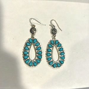 Faux Turquoise Earrings